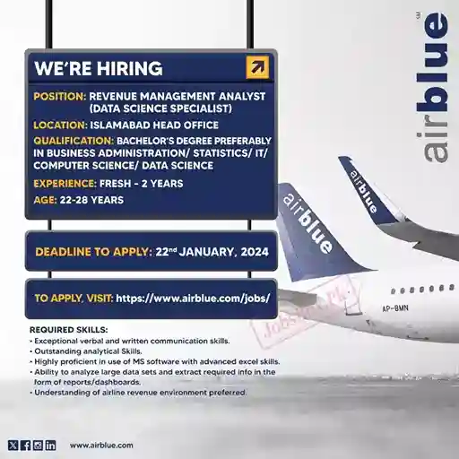 Airblue Careers Islamabad Jobs 2024