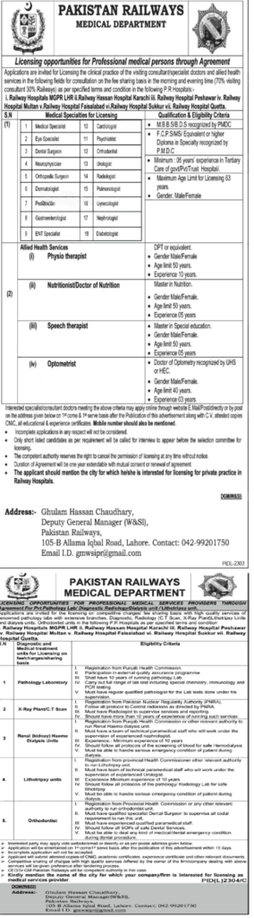 Pakistan Railway February Jobs 2024 - Latest Advertisement