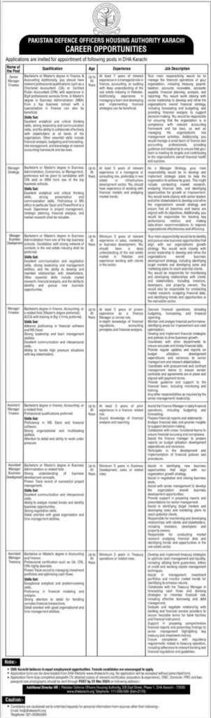 Pakistan Defence Housing Authority Jobs 2024 | DHA Karachi Online Apply