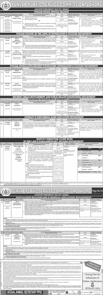 New PPSC Jobs Advertisement 7/2024 Apply Online